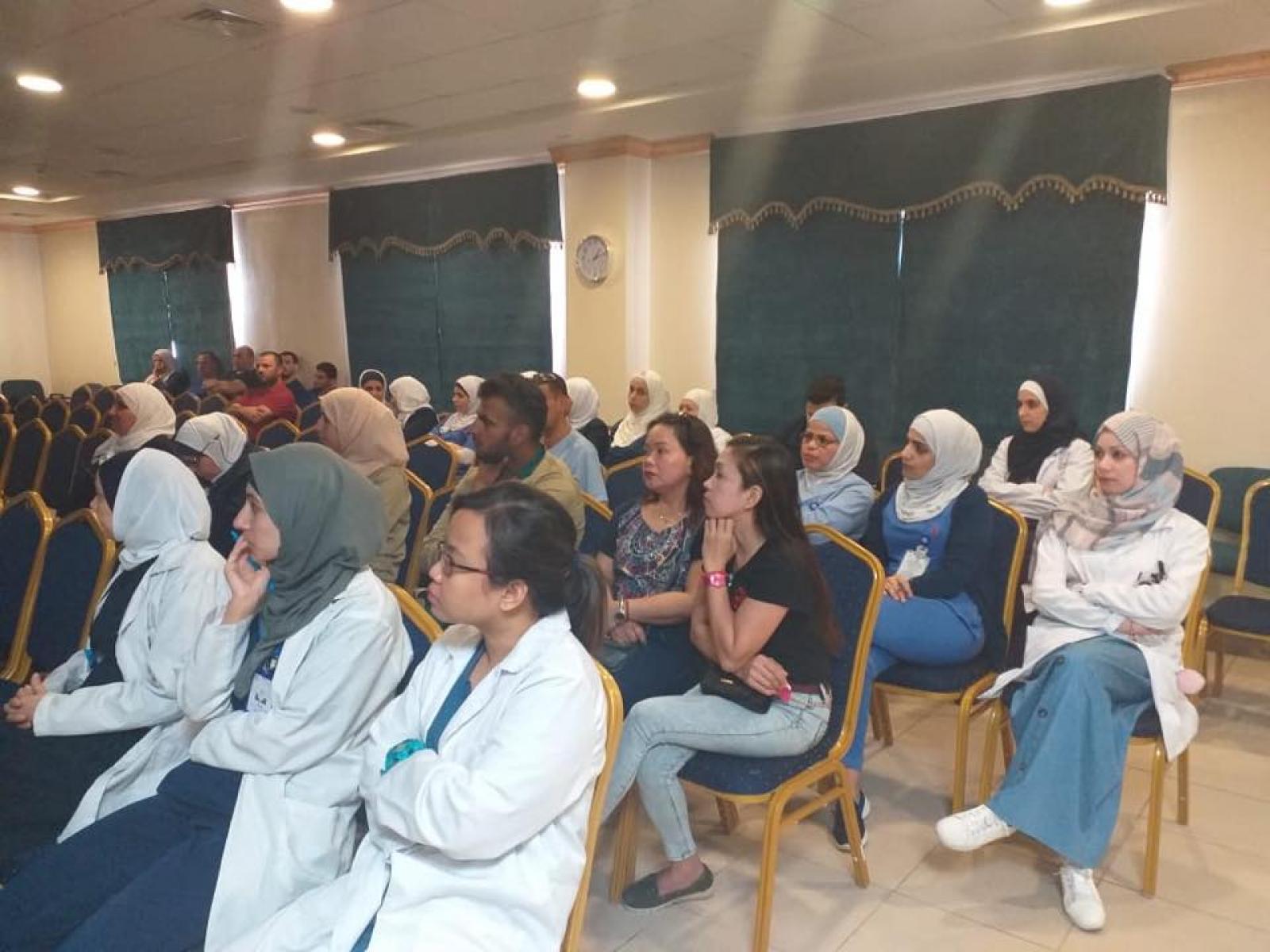 A workshop for hand washing organized by the Infection Prevention and Control Department on the occasion of the annual global campaign of the World He